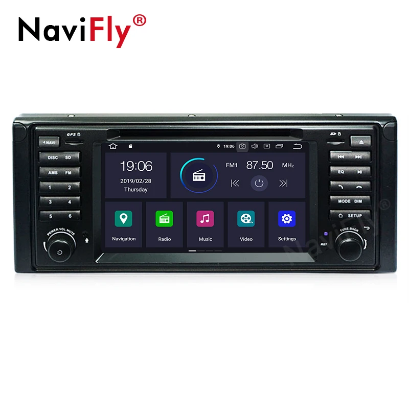IPS DSP Android 9 0 4G Автомобильный GPS для BMW X5 E53 E39 DVD плеер стерео аудио навигация