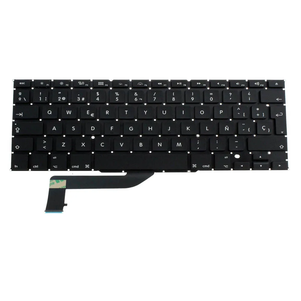 Оптовая цена испанская клавиатура раскладка для замены MacBook Pro Retina 15 4 &quotSP A1398 2012