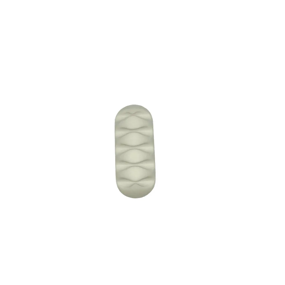 1pcs white Новое поступление, 1 шт., устройство для сматывания кабеля, органайзер для наушников, для хранения проводов, кремниевое зарядное устройство, держатель, зажимы, устройство для сматывания кабеля - Цвет: 1pcs white