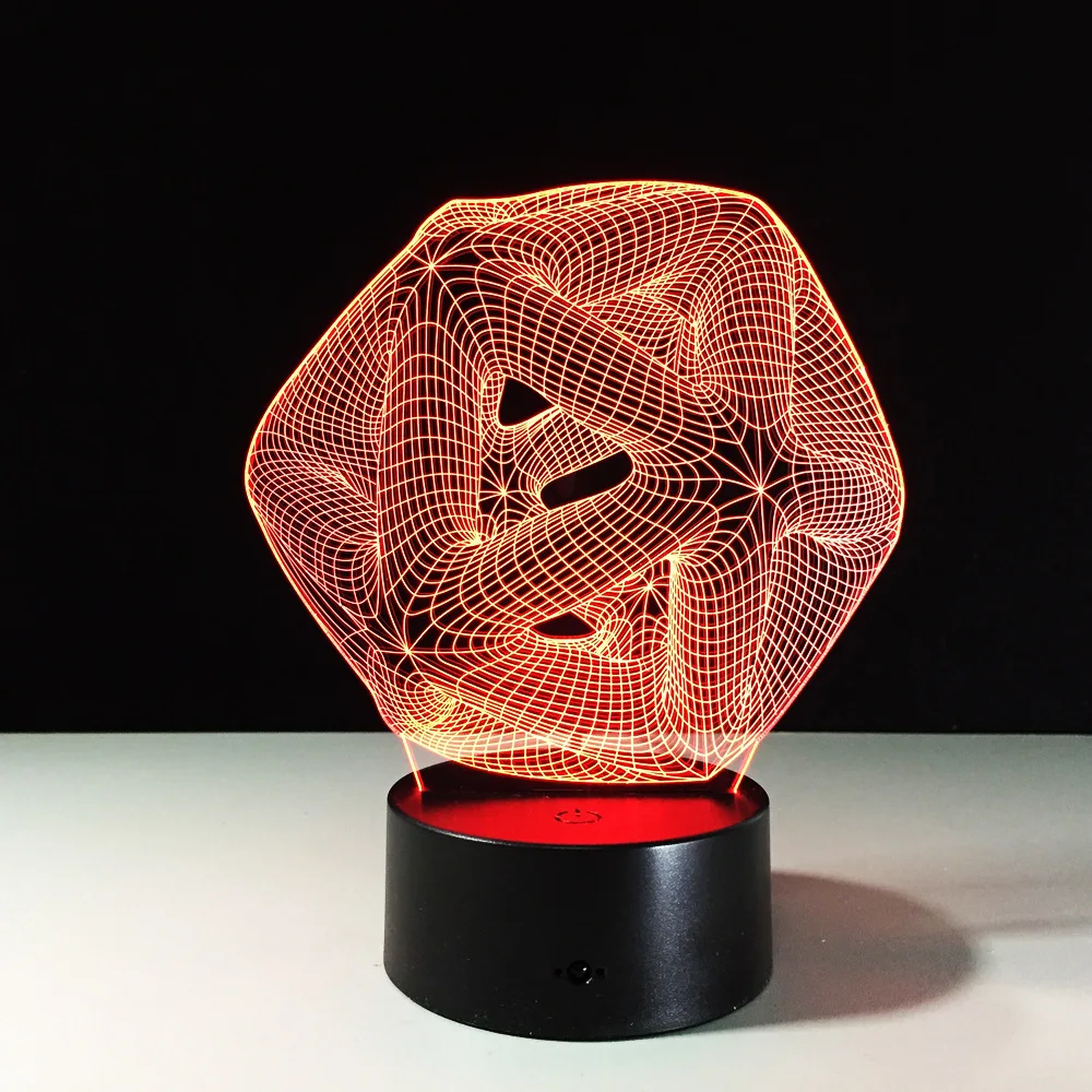 Спальня Ночной светильник Настольная лампа 3d Светодиодная для дома Veilleuse лист