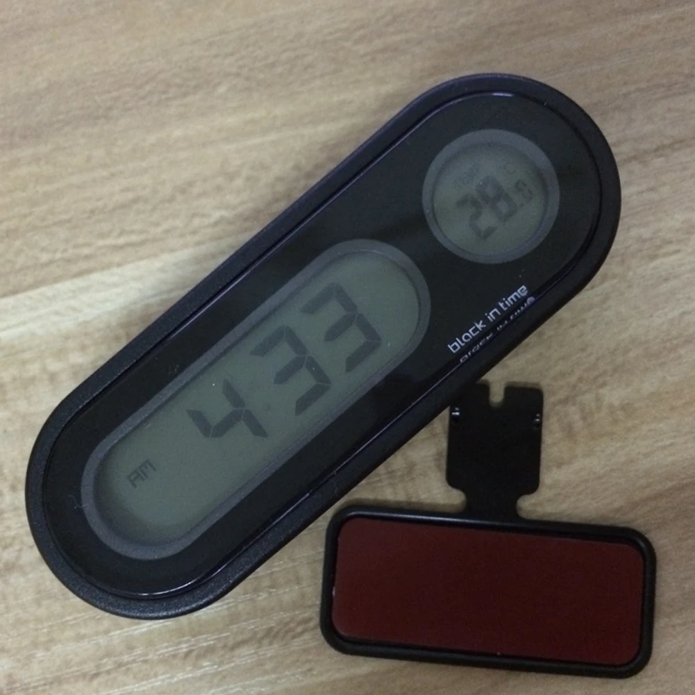 2 в 1 Автомобильный светодиодный цифровой часы автомобильные авто термометр