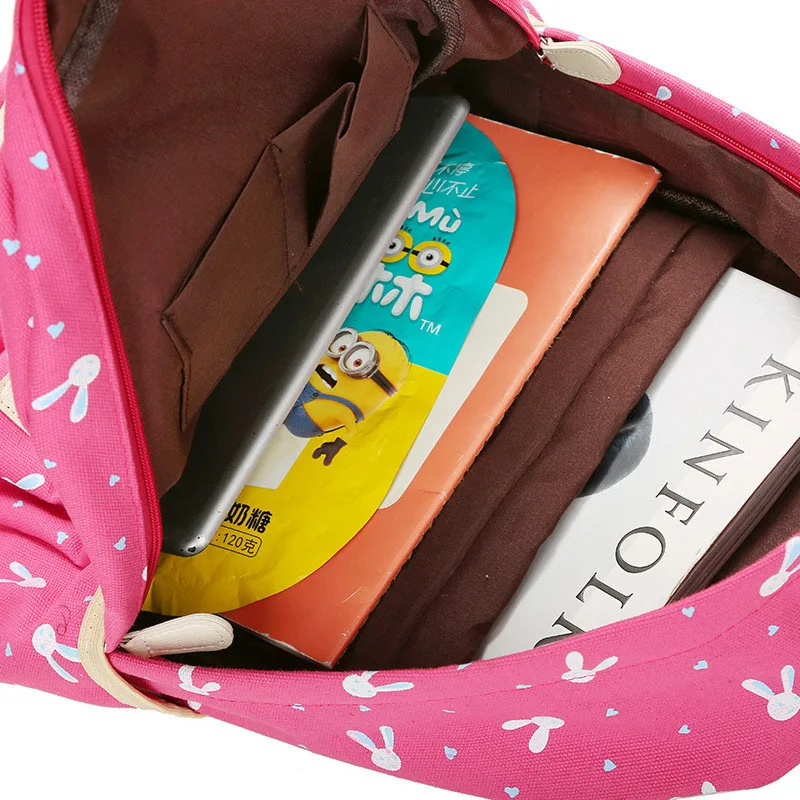 Backpack School Bag for Teenagers Girls Schoolbag Large Capacity Ladies Kids School Backpack Set Rucksack Bagpack Cute Book Bags