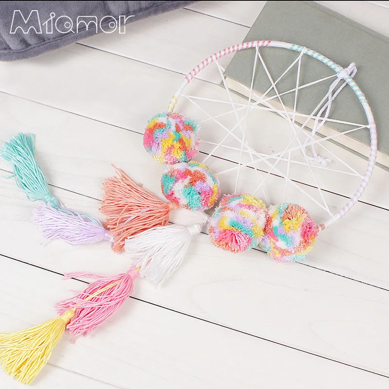 Счастливого Рождества помпон Ловец снов и ветер куранты с перьями автомобиль