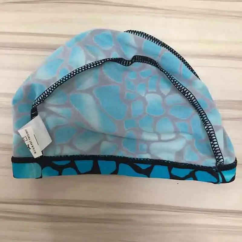 Детские эластичные плавающие шапочки с мультяшным принтом милые спортивные для