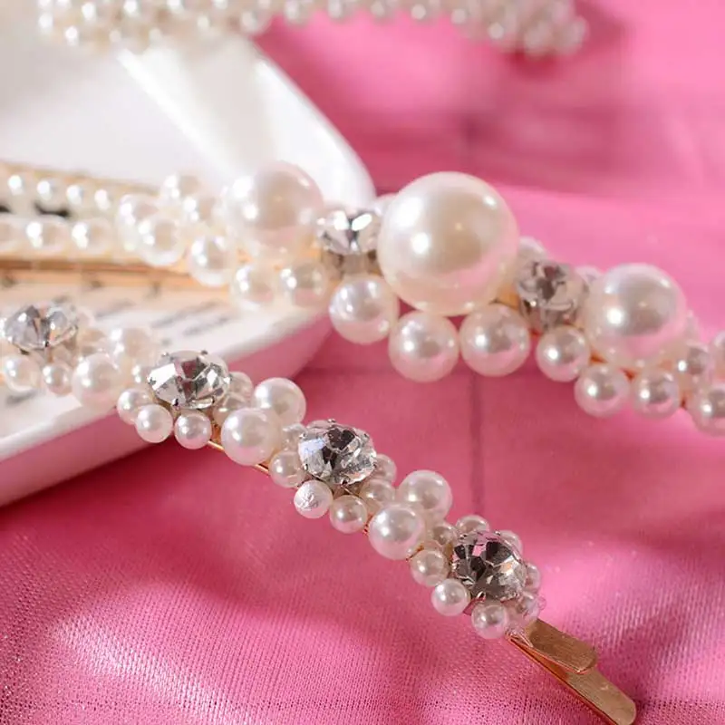Женские жемчужные заколки для волос аксессуары женщин взрослые головные уборы