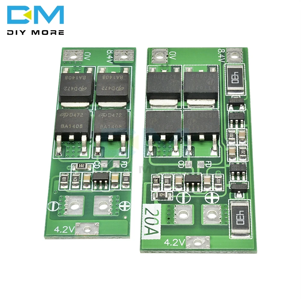 2S 10A 20A 7 4 V 8 18650 полимер литиевая батарея защита BMS плата стандартный баланс модуль