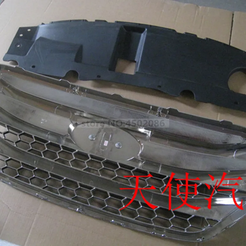 Для hyundai ix35 2012 Высокое качество ABS Хром Передняя решетка ремонт вокруг отделки решетки гонки