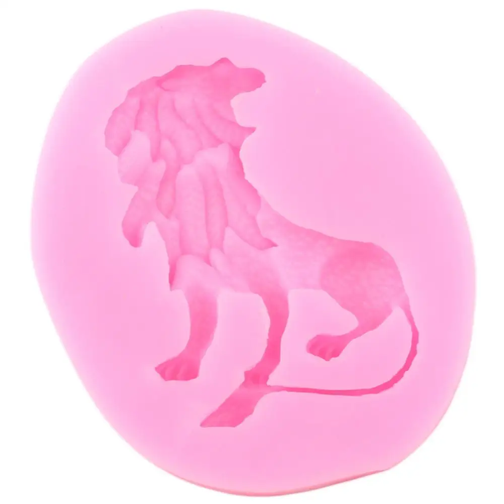 Силиконовая 3D форма в виде льва животные торт помадка цветочные украшения