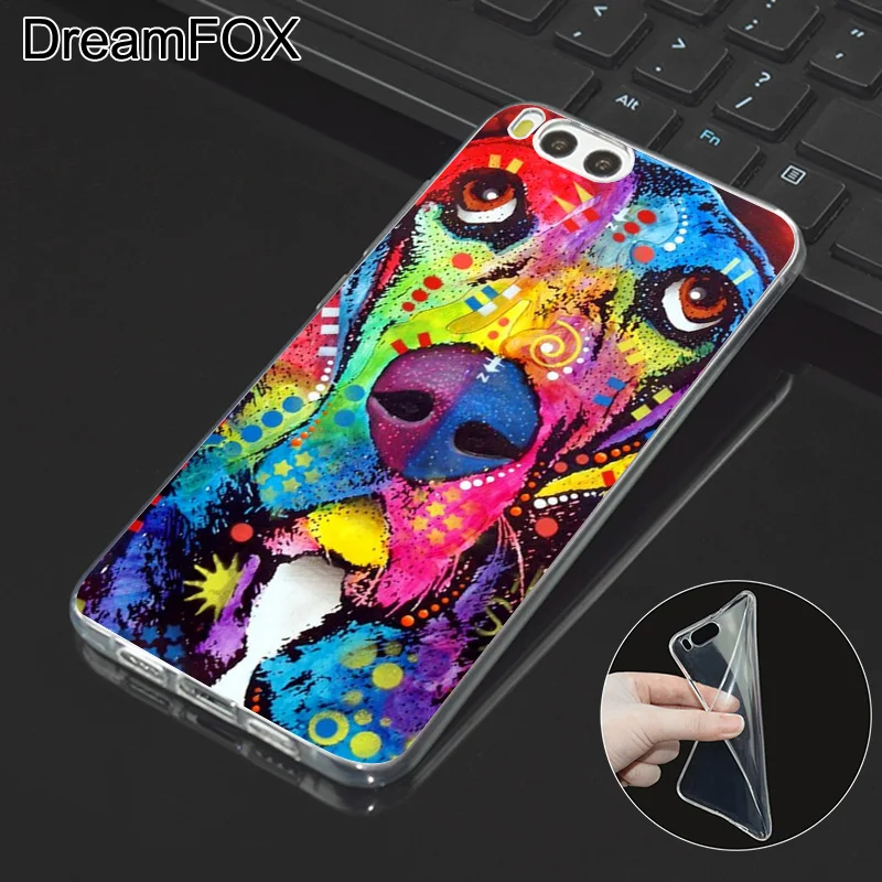 DREAMFOX L363 милой собаки питбуль поп силиконовый чехол-накладка из мягкого ТПУ чехол