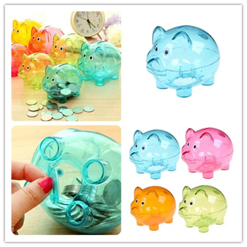 4 вида цветов держатель для монет прозрачный пластиковый футляр денег монеты Kawaii