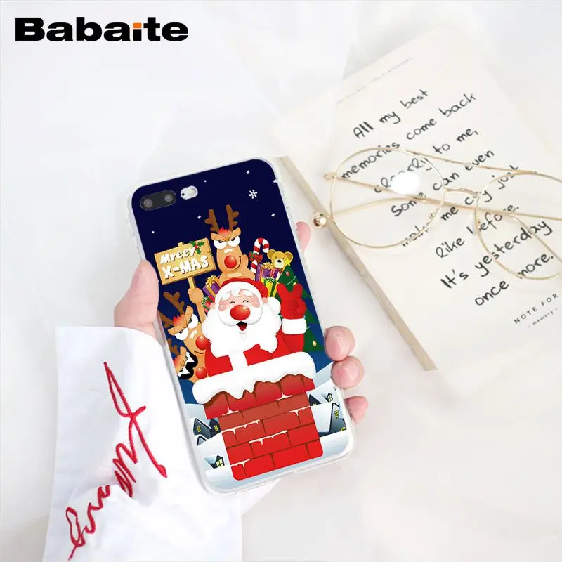 A7 Babaite год Рождество олень Санта чехол для телефона для iphone 11 Pro 11Pro Max 8 7 6 6S Plus X XS MAX 5 5S SE XR - Цвет: A7