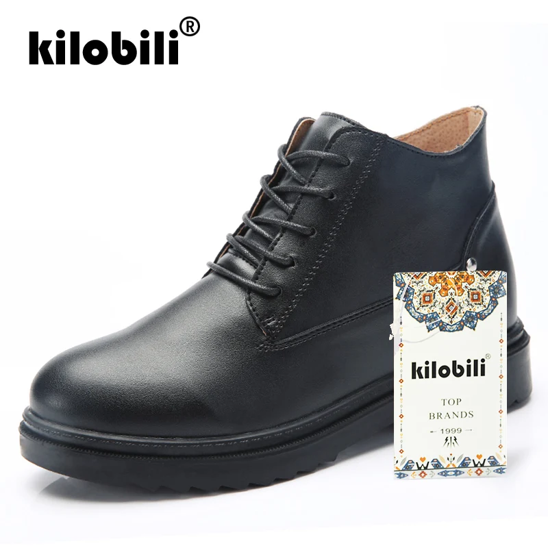 Kilobili/2018 г. Осенне-зимние женские ботильоны ботинки до середины икры из