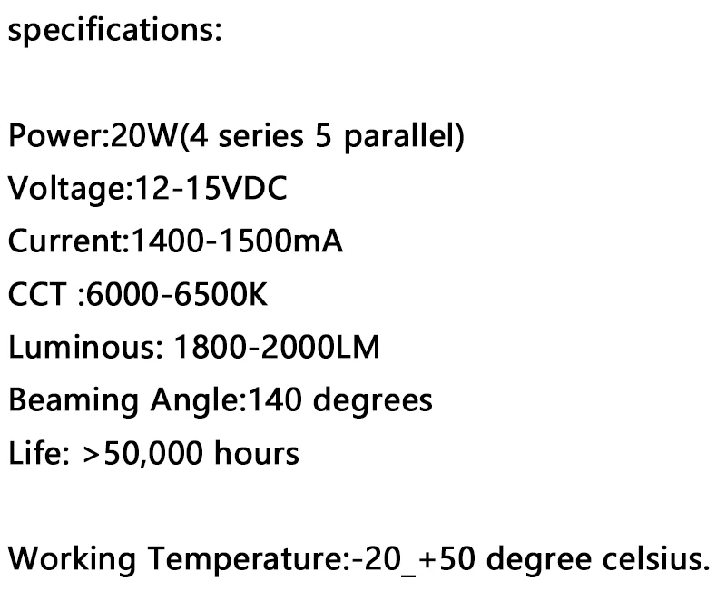 1 шт 20W 12V светодиодный чип в шляпке ”прохладного теплый белый 2000LM вход 12 V-15 V 1500mA SMD светодиодный светильник Запчасти для батарей 12В Автомобильный светильник