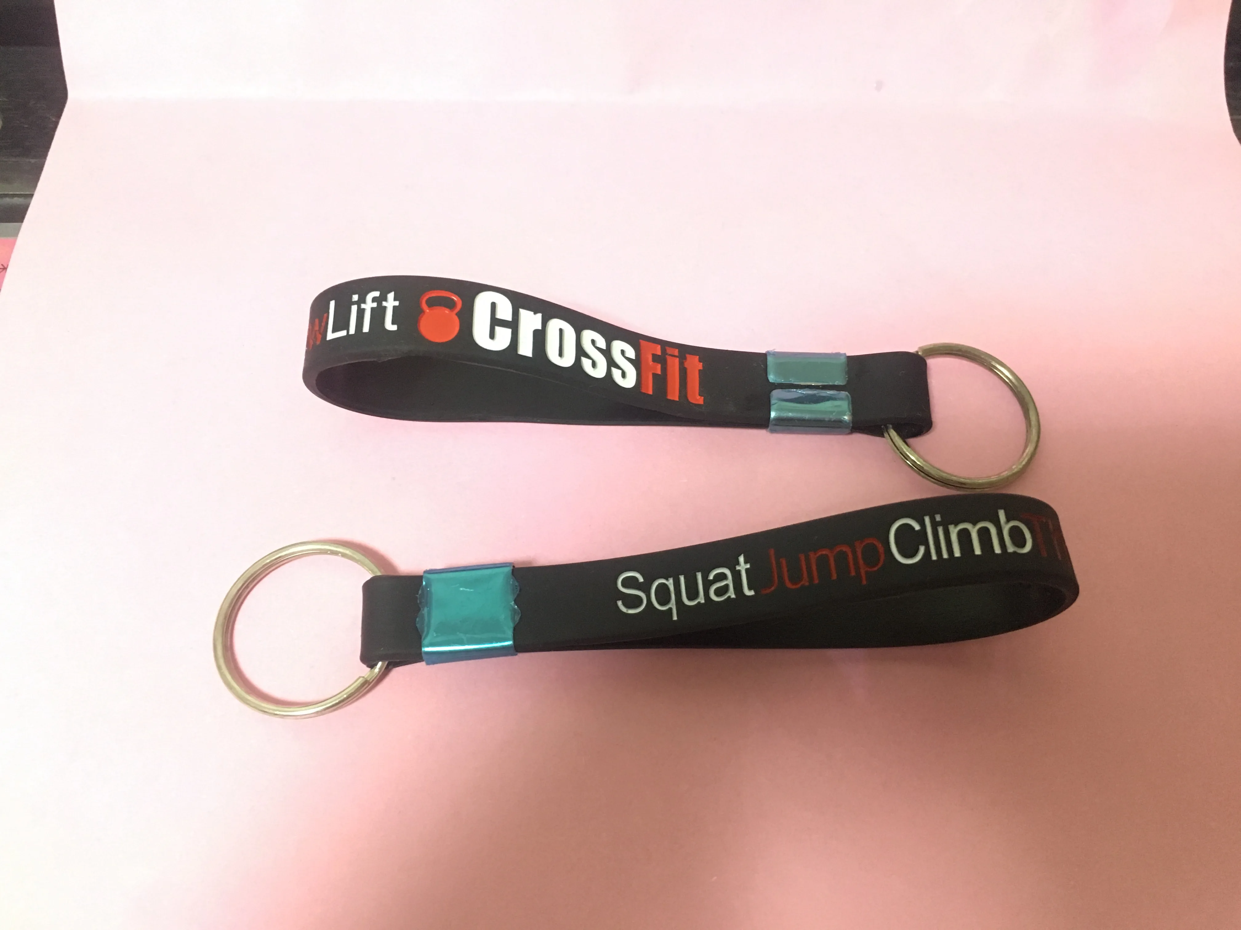 Силиконовый брелок силиконовый браслет CROSSFIT squatjumpbthrowlift 202*12*2 мм 10 шт./лот