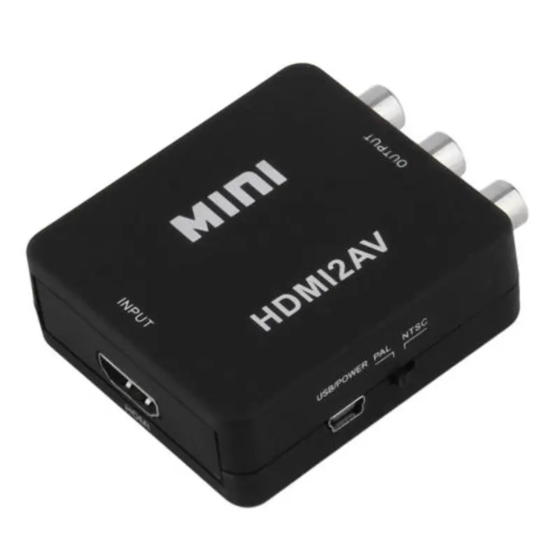 Мини 1080P HDMI композитный к RCA Аудио Видео AV CVBS конвертер адаптер для HDTV HD камеры DVD