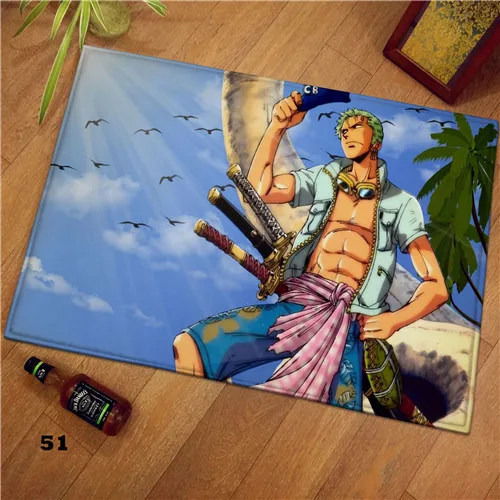 Style 4 Аниме Луффи one piece Team Коврик для двери кружка манга плюшевый напольный ковер для комнаты коврик нескользящий коврик косплей подарок - Цвет: Style 4