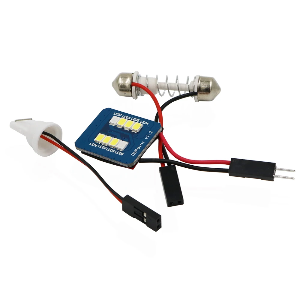 Светодиодная панель canbus 20x белого и синего цвета T10 2835 8 Smd автомобильная лампа для