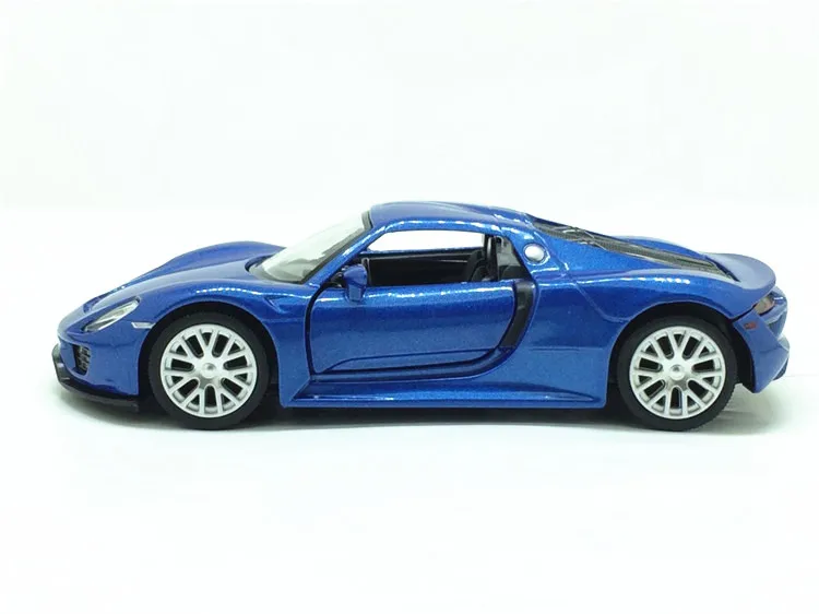 Высокая имитация 1:36 RMZ город 918 Spyder сплав Diecasts модель автомобиля игрушка Вытяните назад металлический спортивный автомобиль на подарок игрушка для малыша