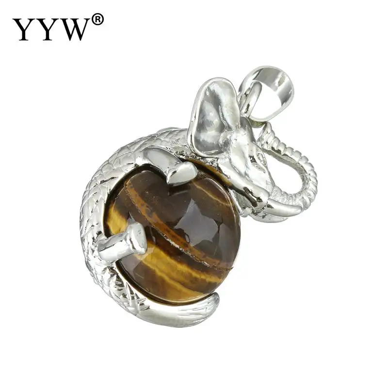 YYW подвески из натуральных драгоценных камней в стиле панк женские и мужские