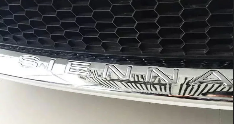 Lsrtw2017 автомобильный Стайлинг автомобиля отделка переднего бампера хром для toyota sienna 2011 2012 2012 XL30