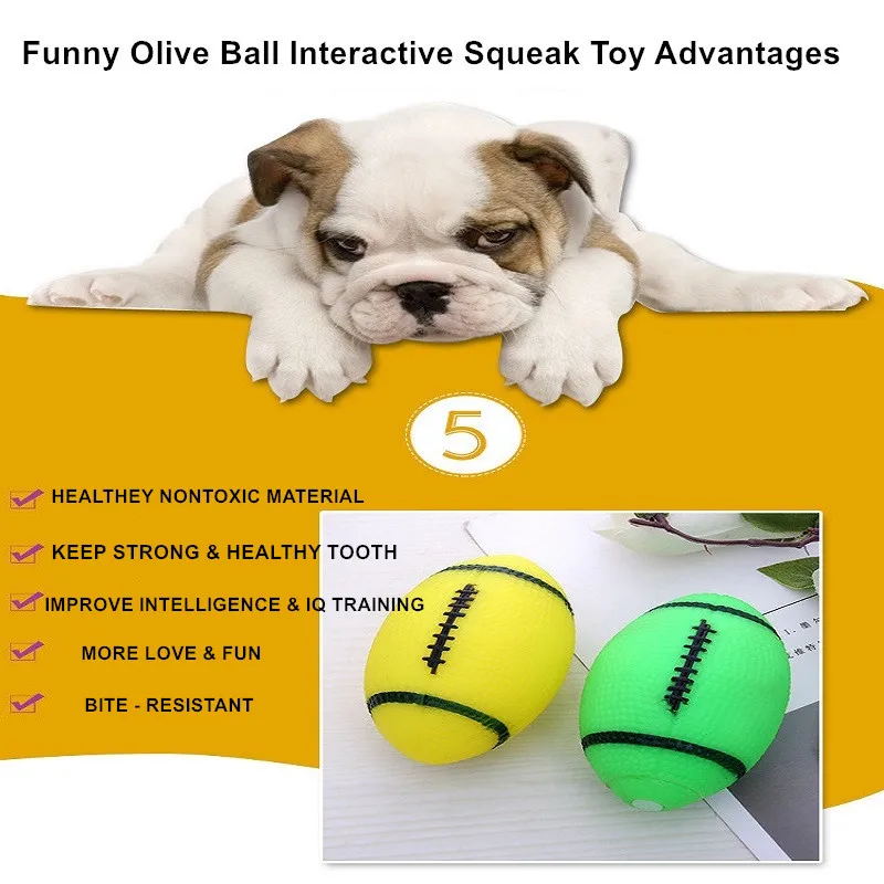 Резиновые пищалки шарики оливки игрушки для собак собаки интерактивный щенков