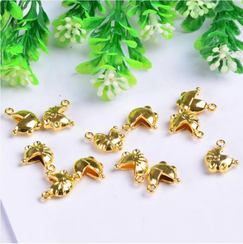 50 шт. античные серебряные подвески для детской каретки рукоделия шоколадные