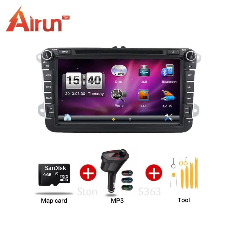 Автомобильный dvd радиоприемник Double din 8 дюймов для Volkswagen VW Skoda POLO PASSAT CC JETTA TIGUAN TOURAN