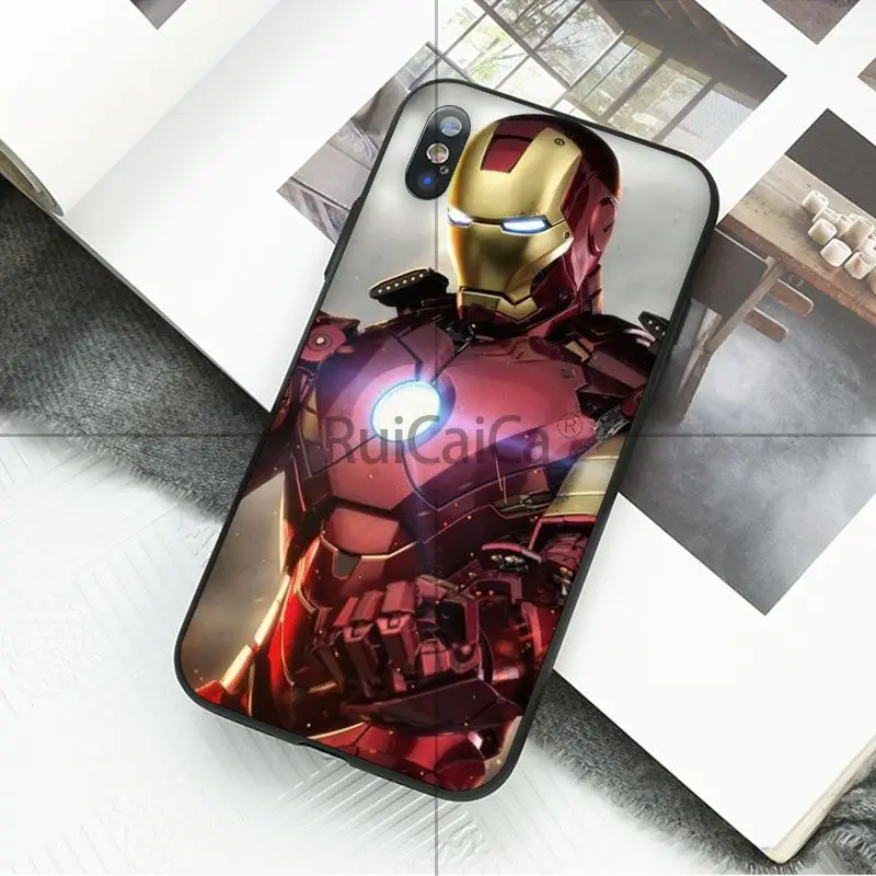 Ruicaica Marvel Avengers Endgame I'M ironman качественный чехол для телефона iPhone X XS MAX 6 6s 7 7plus 8 8Plus 5 5S