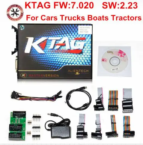 KTAG 7.020 Green Онлайн Ktag V7.020 Kess V2 V5.017 V2.23 инструмент для программирования без жетона ECU FGTECH V54 BDM Рамка ECU чип тюнинг DHL бесплатно - Цвет: KTAG 7.020 Green
