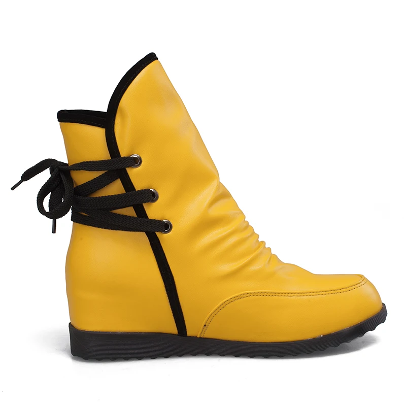 Женские ботильоны с перекрестной шнуровкой большие размеры|short boots|ankle bootsboots female |