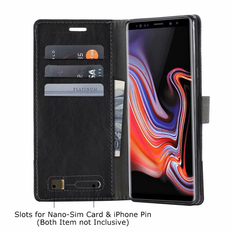 Canvas Leather Case For Samsung Galaxy A3 A5 A7 A6 A8 Plus J8 J2 C5 C7 C9 Pro S7 Edge S8 S9 Note 8 9 PU Cover |