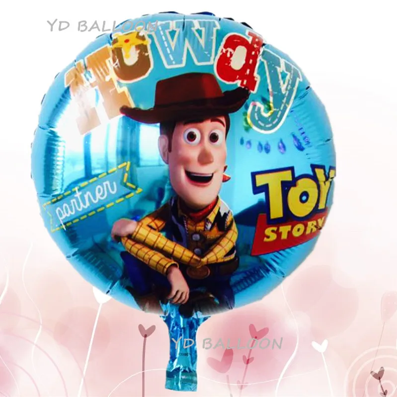 A Lucky 30 шт./лот 45*45 см История игрушек фольги Воздушные шары мультфильм герой древесный Базз световой шар Дети День Рождения декоративные шары для вечеринки - Цвет: A