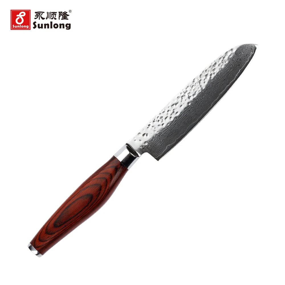 5 дюймов острый нож Santoku шеф-повара Дамасская сталь инструменты японский овощной