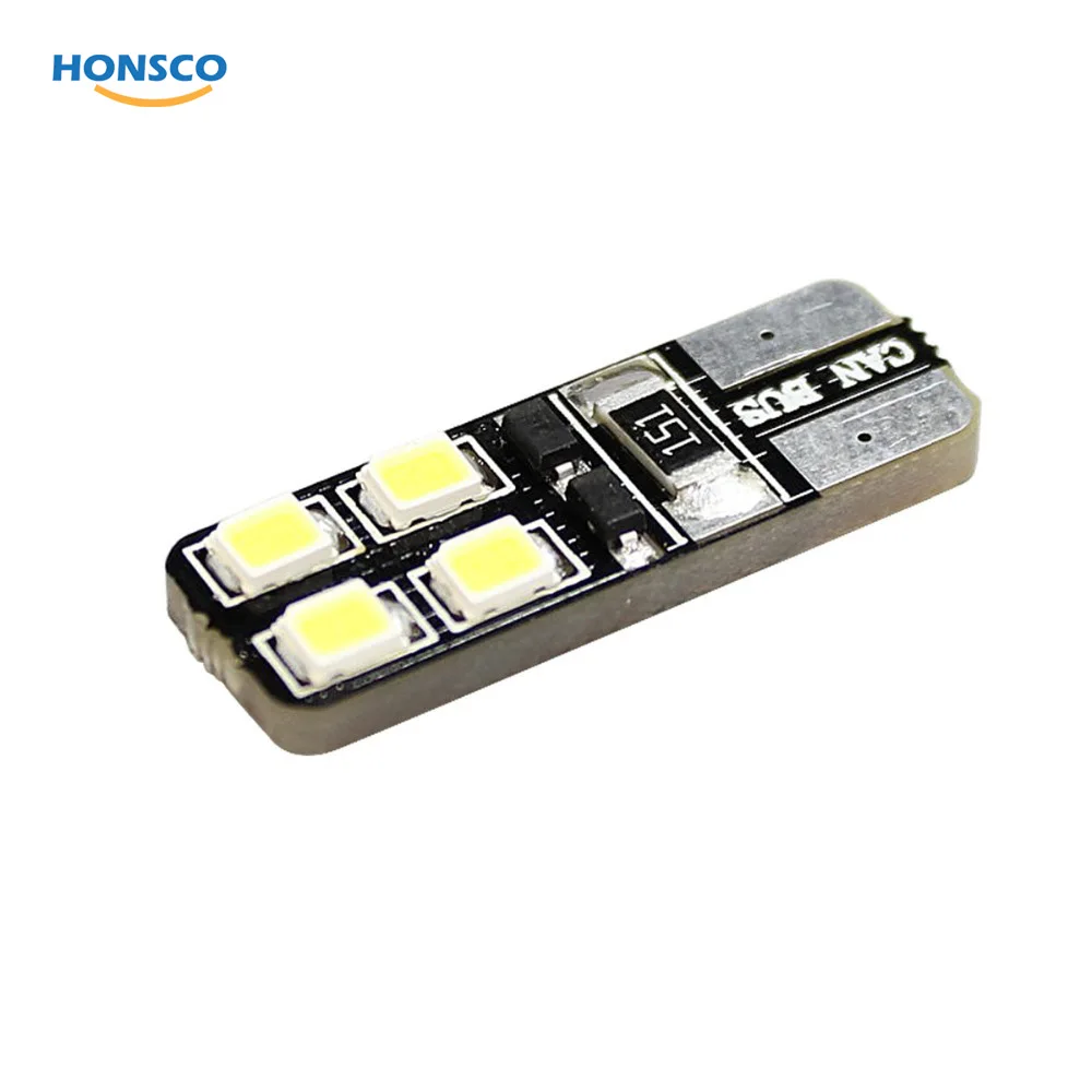 10X T 10 Автомобильный светодиодный свет 8 SMD 2835 Авто T10 W5w парковочные огни лампы DC 12V