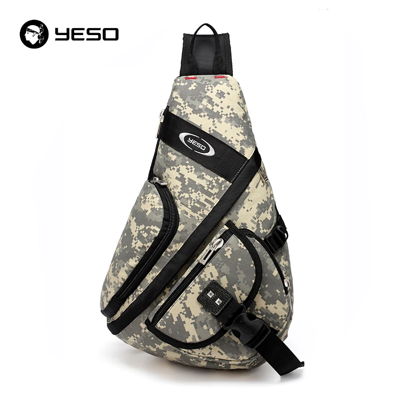 Мужская камуфляжная нагрудная сумка YESO повседневная многофункциональная из