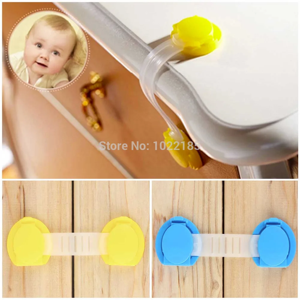 10 шт./компл. Дверь шкафа Ящики Холодильник туалет безопасности Пластик замок для