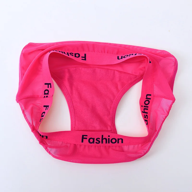 Women Underwea Net yarn Sexy Panties Woman Briefs Female Breathable Ladies Underpants lace G-String Thongs Lingerie | Женская одежда