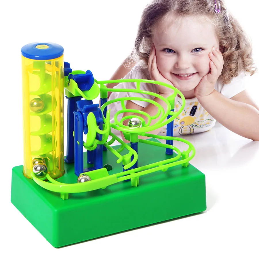 DIY Электрический marble Run трек строительный блок игрушка заклятие штепсельные