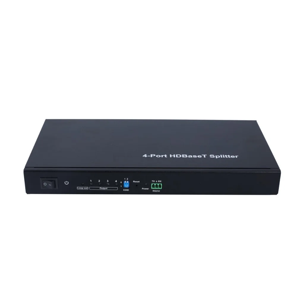 Разветвитель PUZHIJIE PZJ-SPH04-100 4K2K 1x4 HDBaset поддерживает 3D POC RS232 pass through 100M Splitter |