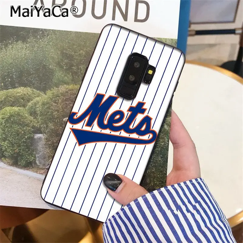 Мягкий силиконовый чехол для телефона MaiYaCa New York Mets из ТПУ Samsung S9 plus S5 S6 S6edge S6plus S7