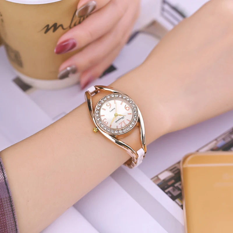 

CYD Watch Women Brand Top Luxury Gold Watches Diamond Women's Full Steel Ladies Watch Clock femme relogio femenino reloj mujer