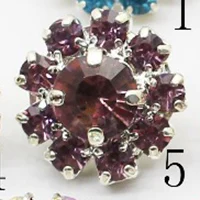 10 пьезы/setDIY Снежинка Диамант de imitacion botones акриловая botón Aleacion Диаманте cestal Decoration costura apparel Acc - Цвет: 5