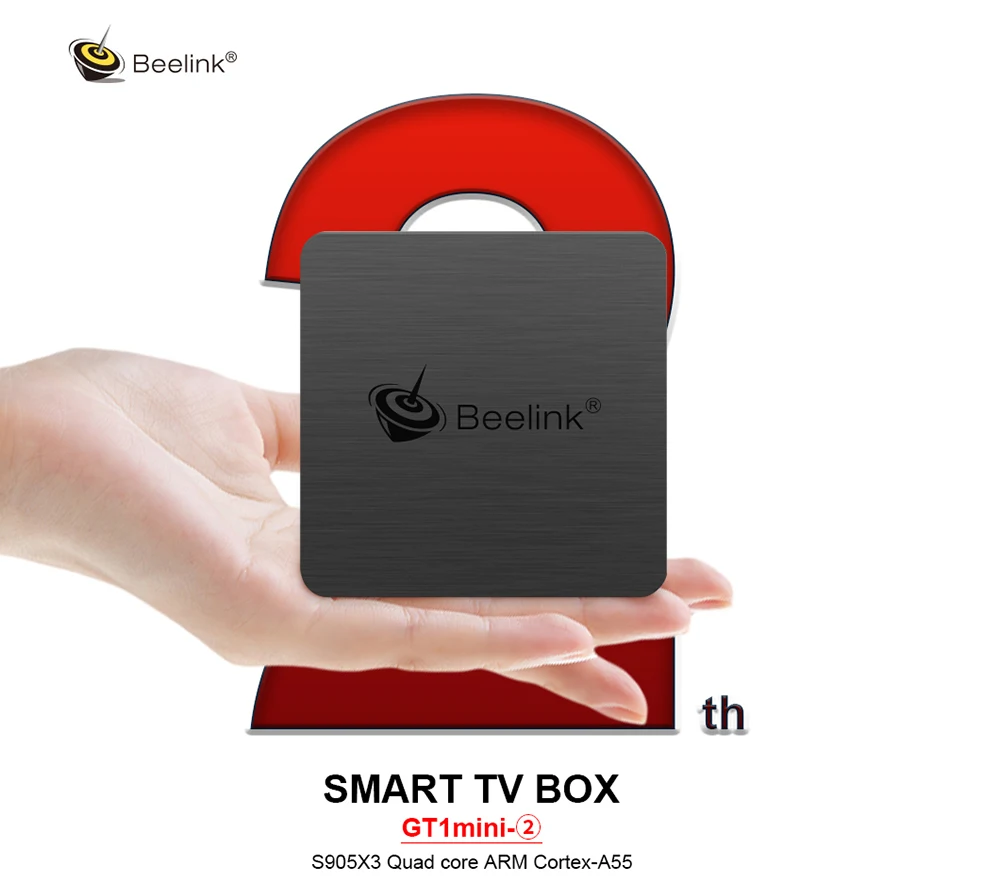 ТВ-приставка Beelink GT1 Mini-2 Android 9,0 Amlogic S905X3 4K HD 4GB 64GB 2,4G 5,8G WiFi 1000Mbps BT 4,0 tv Box с голосовым пультом дистанционного управления
