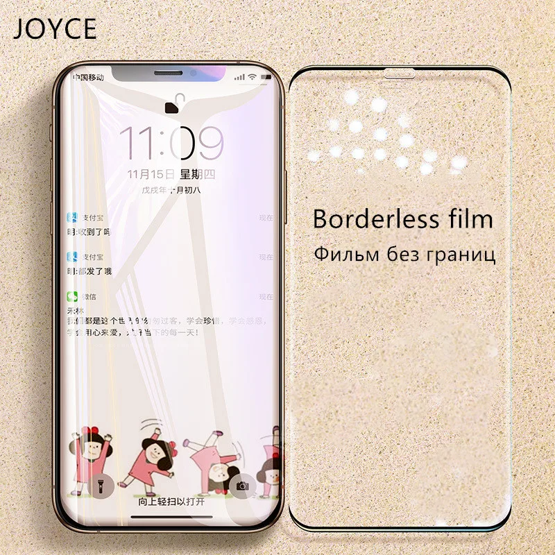JOYCE защита экрана iphone X Закаленное стекло для iPhone XR XSMax защитная пленка полное