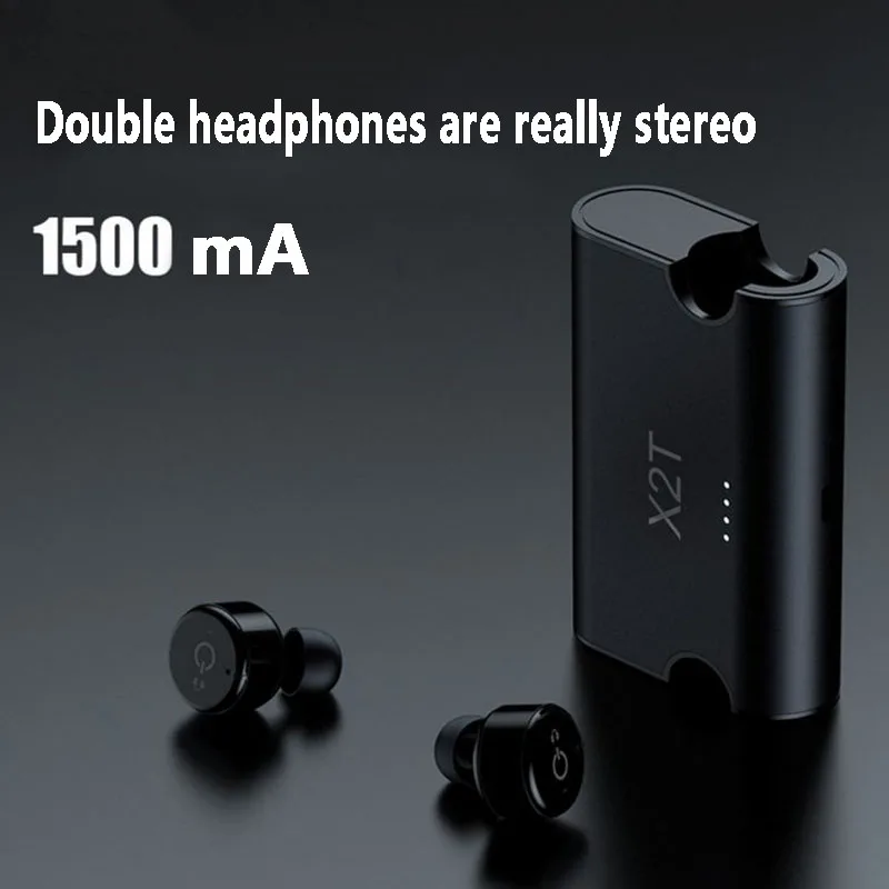 Yulubu Водонепроницаемый Bluetooth 4 2 наушники X2T вкладыши TWS с беспроводной зарядным