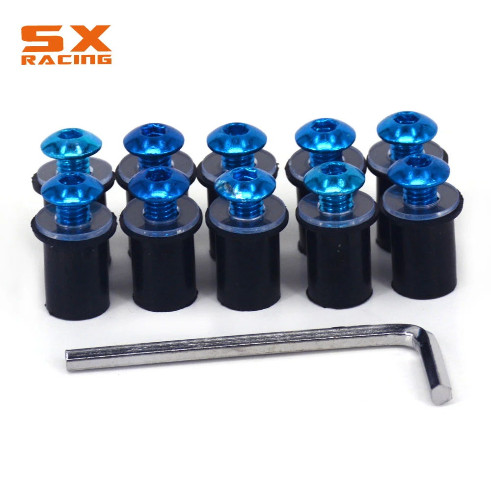 Мотоцикл Универсальный 5 мм Винт ветрового стекла болты винт для BMW KTM KAWASAKI HONDA YAMAHA