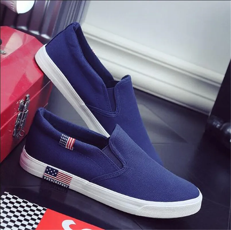 Туфли мужские с имитацией педали повседневная холщовая обувь белые большие