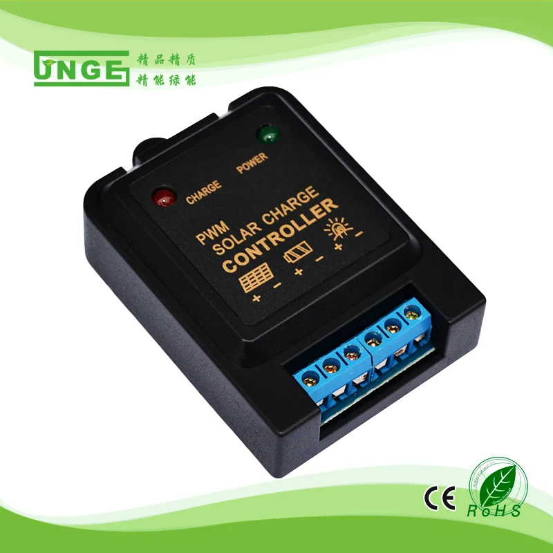 Бесплатная доставка недорогой регулятор заряда солнечной батареи JNGE 5 А 6 в или 12