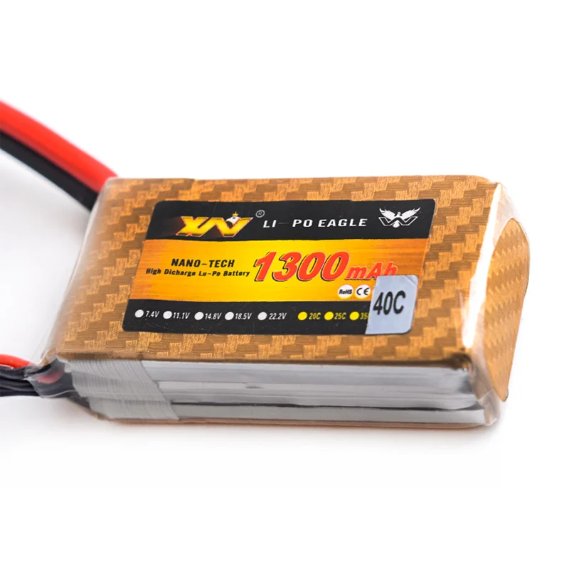 XW мощность 7 4 V 11 1 14 8 22 2 1300mAh 40C 2S 3S 4S 6S аккумуляторная батарея Lipo XT60 T другой разъем