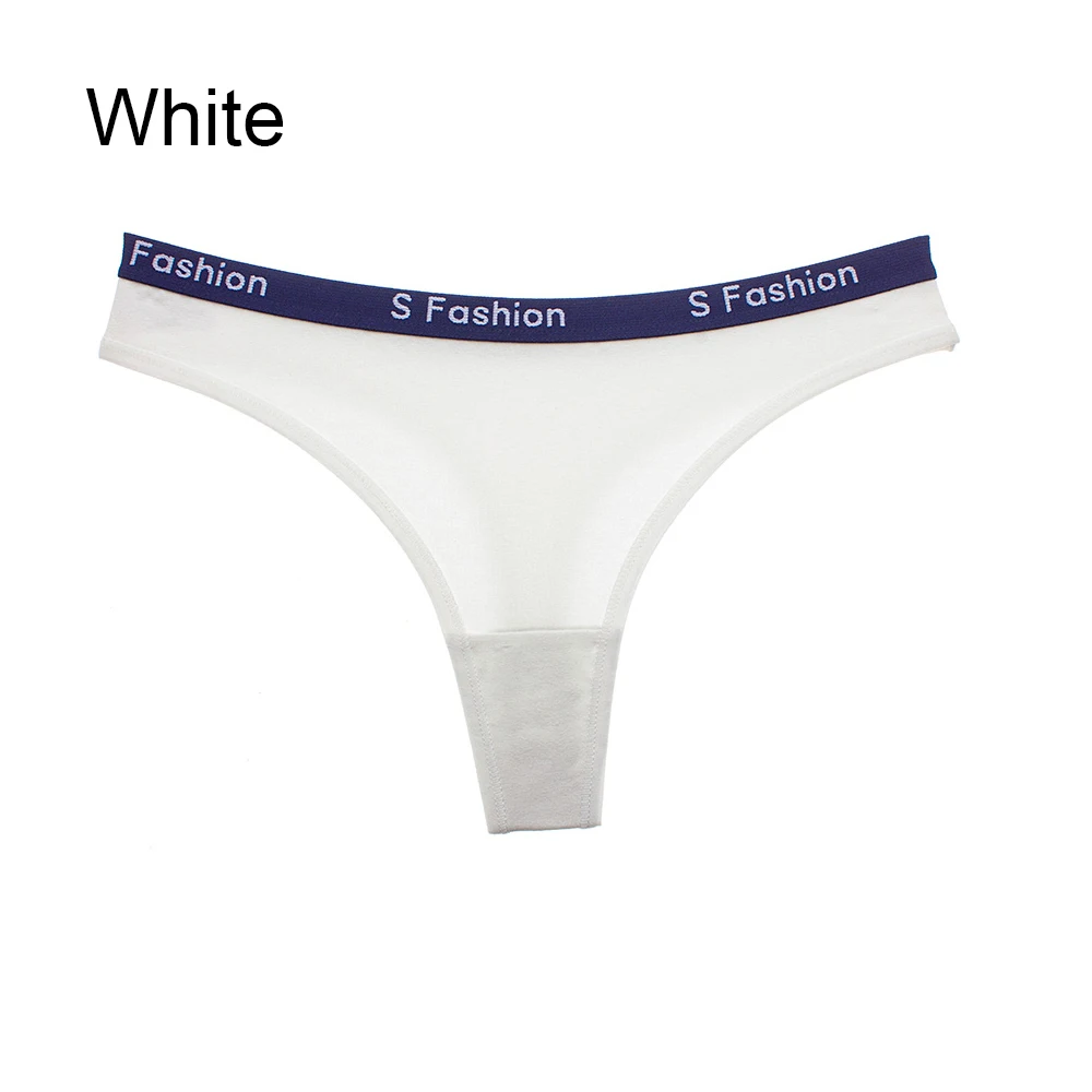 white Underwear Спортивный стиль, модные хлопковые бесшовные трусы, стринги для женщин, сексуальное нижнее белье, нижнее белье, мягкие однотонные женские трусики, сексуальные стринги - Цвет: white Underwear